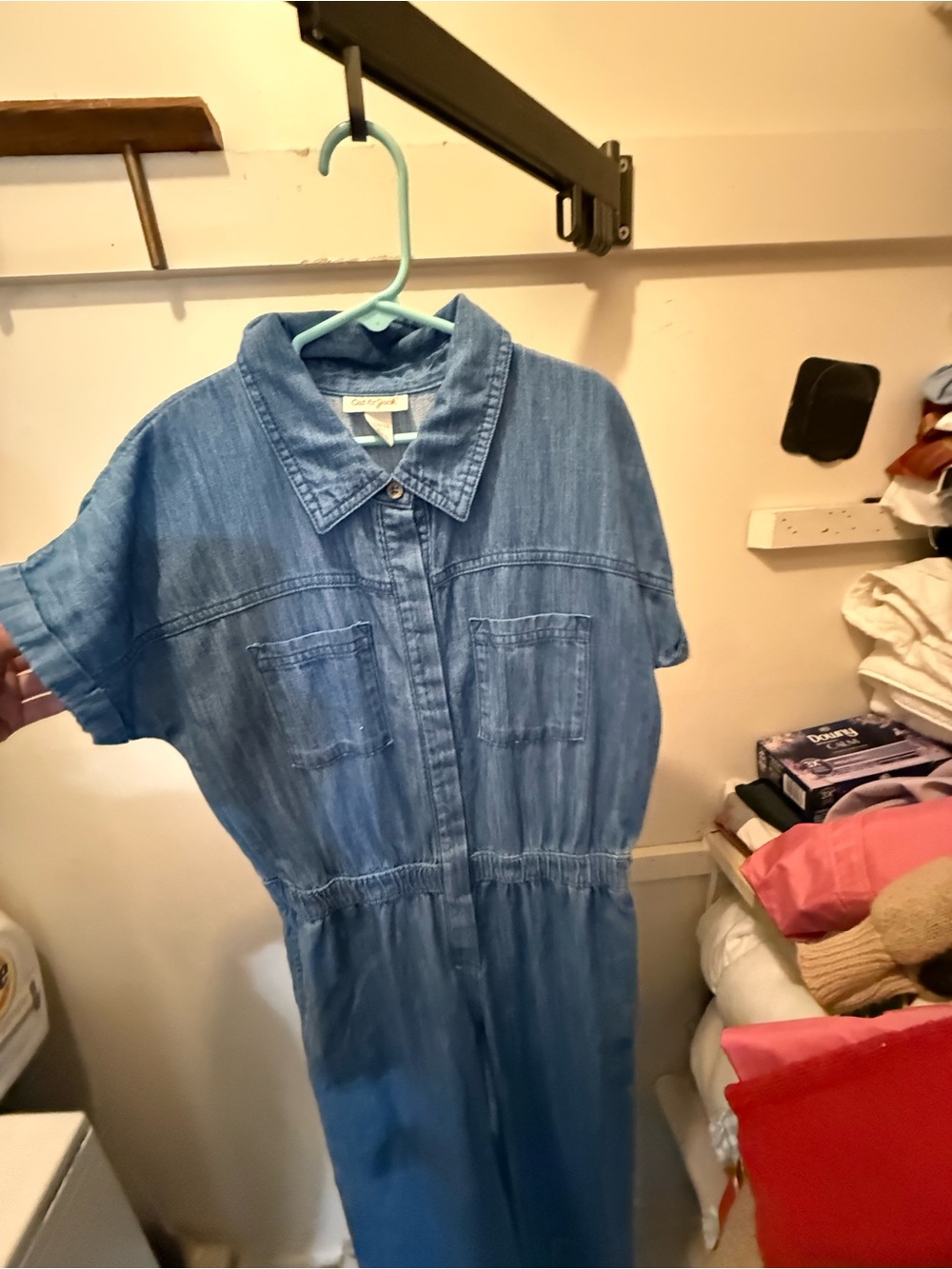 Girls Jean jumpsuit 10/12